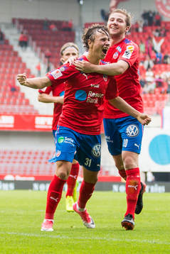 Helsingborgs Alex Timossi Andersson jublar