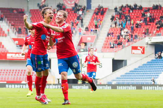 Helsingborgs Alex Timossi Andersson jublar