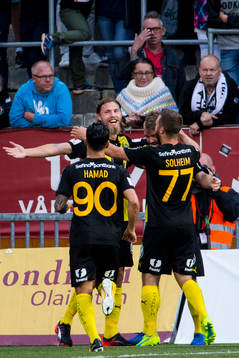 Hammarbys Björn Paulsen jublar
