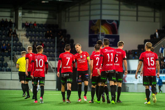 Trelleborgs spelare jublar