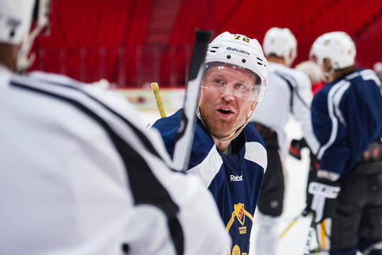 Pittsburghs Patric Hörnqvist deltar i en träning