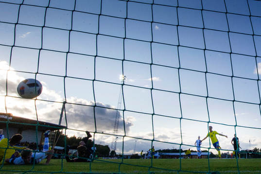 Sveriges Tim Prica (m) gör 1-0