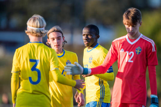 Sveriges Melvin Appelberg, Aleksander Nilsson, David Ngoma