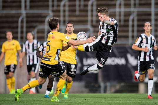 Landskronas Rasmus Alm och Elfsborgs Jörgen Horn