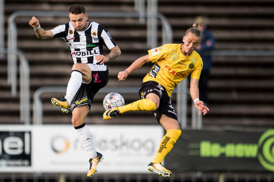 Landskronas Filip Pivkovski och Elfsborgs Jesper Karlsson