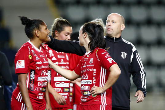 Piteås Madelen Janogy och tränare Stellan Carlsson