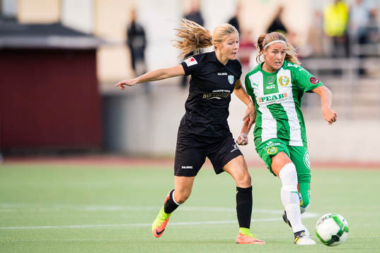 Göteborgs Sarah Teengarden och Hammarbys Filippa Angeldal