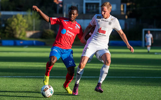 Helsingborgs Monday Samuel och Oskarshamns Eric Persson