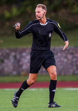 Matchens domare Andreas Johansson