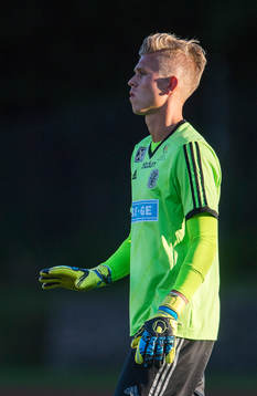 Oskarshamns målvakt Oliver Bergman