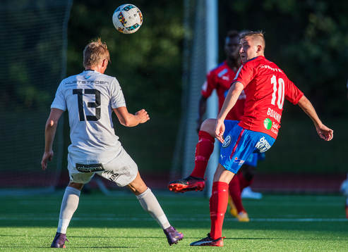 Helsingborgs Darijan Bojanic och Oskarshamns Eric Persson