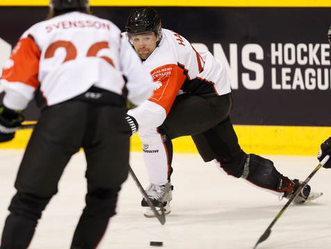 Nichlas Hardt, Malmö Redhawksduring ice hockey Champions