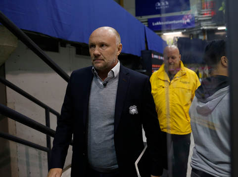 during ice hockey Champions Hockey League match between