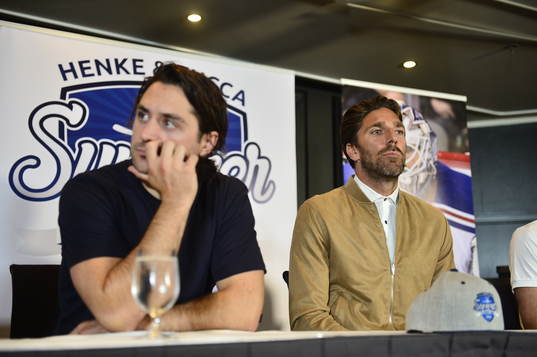Mats Zuccarello och Henrik Lundqvist