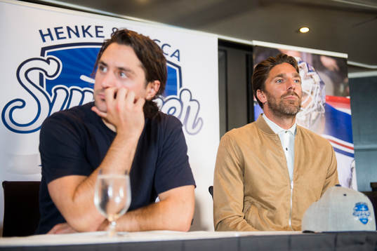 Mats Zuccarello och Henrik Lundqvist