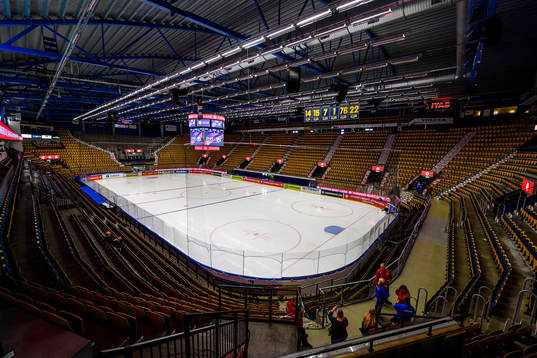 General interior view of Kinnarps Arena prior to the CHL