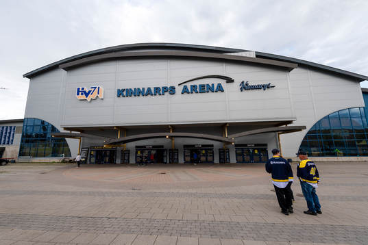 General exterior view of Kinnarps arena prior to the CHL