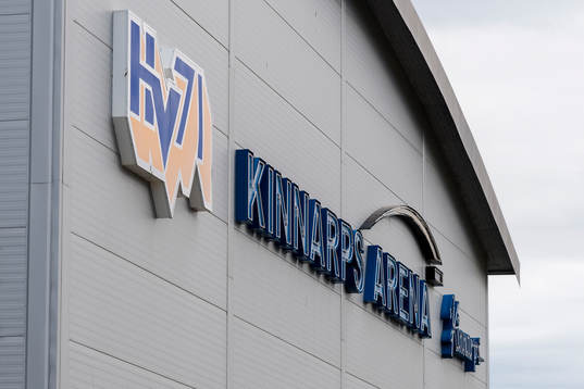 General exterior view of Kinnarps arena prior to the CHL