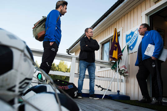 Tränare Emad Nademi, Kenneth Kile och Torbjörn Persson