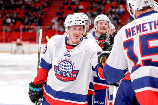 All Stars Stockholms Marcus Sörensen jublar