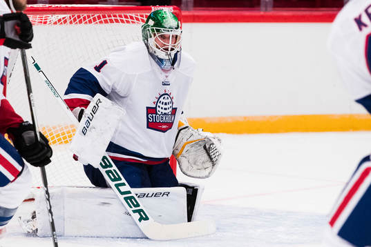 All Stars Stockholms målvakt Niklas Svedberg
