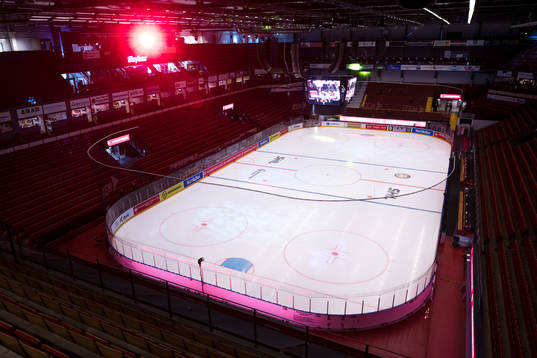 General interior view of Gavlerinken Arena prior the §CHL