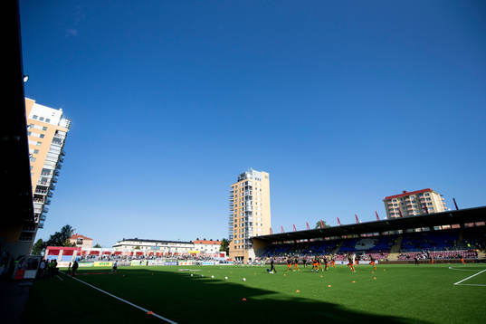Spelarna värmer upp