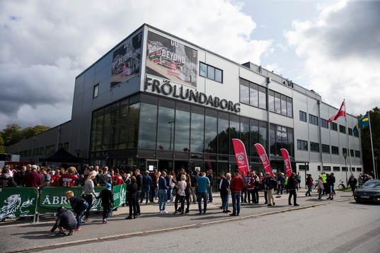 Frölundaborg innan ishockeymatchen i CHL mellan Frölunda