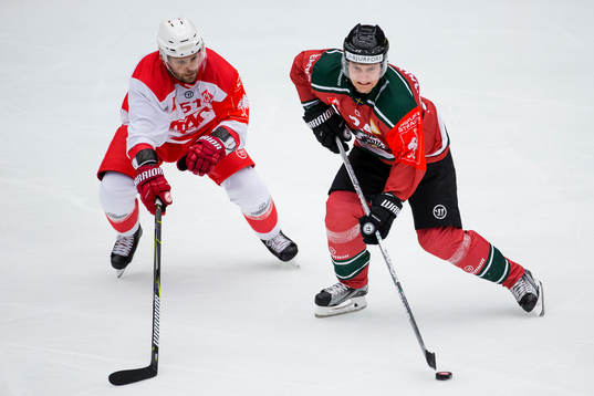 Frölundas Lias Andersson mot Klagenfurts Kevin Kapstad
