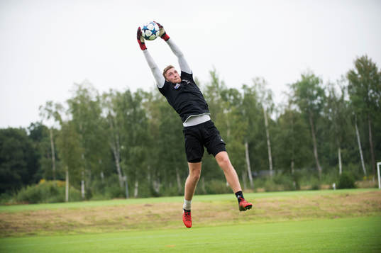 IFK Hässleholms målvakt Alexander Nilssonunder IFK