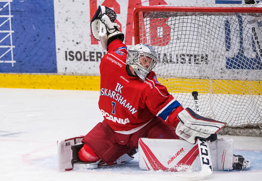 Oskarshamns målvakt Ludvig Engsund