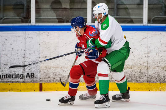 Oskarshamns Joakim Hagelin  och Rögles Alen Bibic