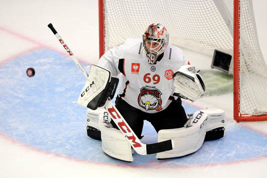 Malmö Redhawks målvakt Oscar Alsenfelt