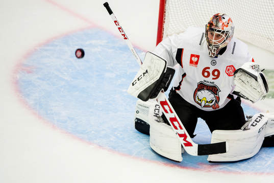 Malmö Redhawks målvakt Oscar Alsenfelt