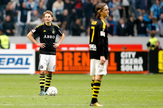 s Johan Blomberg och Kristoffer Olsson deppar