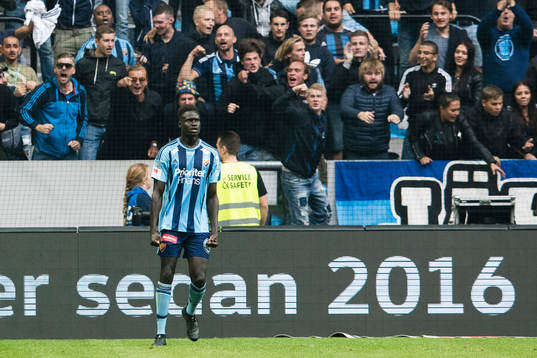 Djurgårdens Aliou Badji jublar