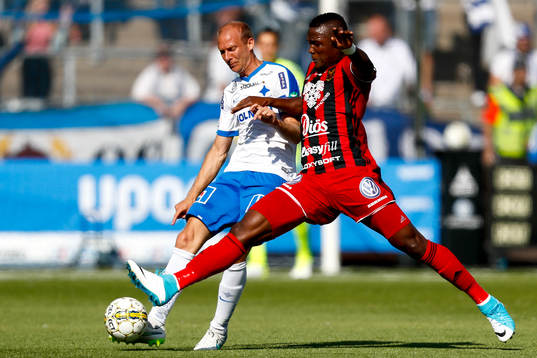 Norrköpings Andreas Johansson och Östersunds Salisu