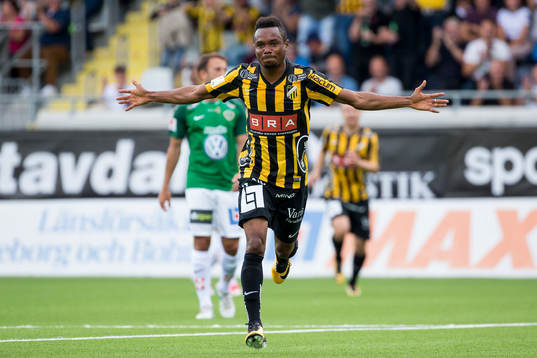 Häckens Nasiru Mohammed jublar