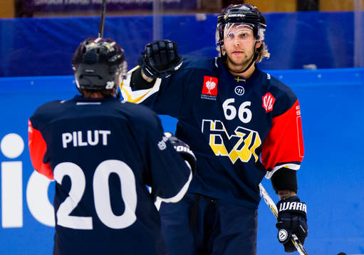 Alexander Ytterell of HV71 celebrates