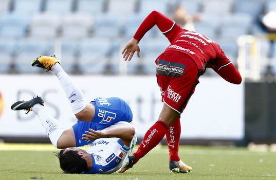 Norrköpings Nikola Tkalcic faller