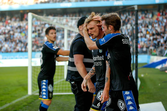 IFK Göteborgs Sebastian Eriksson jublar