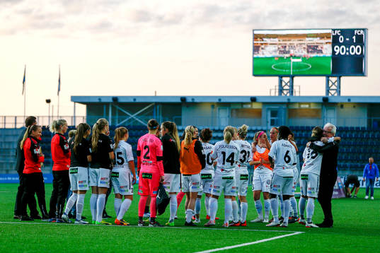 Rosengårds spelare jublar