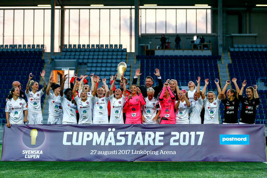 Rosengård jublar med pokalen