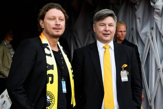 Elfsborgs klubbchef Stefan Andreasson och ordförande Bo