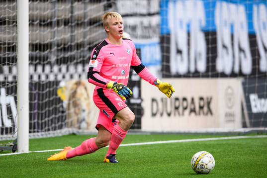 Halmstads målvakt Isak Pettersson