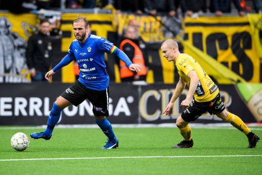 Halmstads Jesper Westerberg och Elfsborgs Daniel Gustavsson
