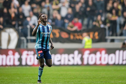 Djurgårdens Aliou Badji jublar