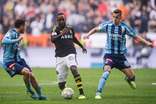 s Henok Goitom mot Djurgårdens Kerim Mrabti och Haris