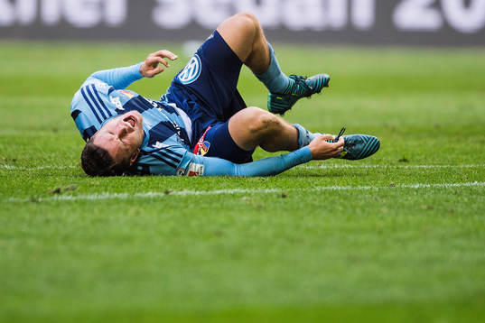 Djurgårdens Kerim Mrabti har ont