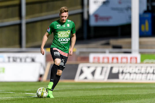 Varbergs Christoffer Arvidsson före fotbollsmatchen i